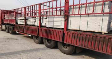 南通 白麻荔枝面外墙干挂，工厂装车日常