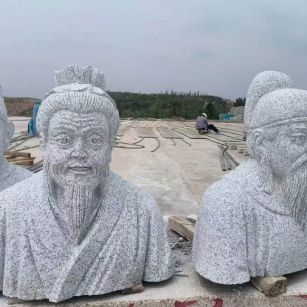 南通 白麻花岗岩石材人物立体雕刻