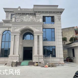 南通 白麻花岗岩别墅外墙干挂