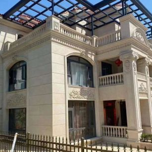 南通 黄金麻花岗岩荔枝面别墅外墙干挂