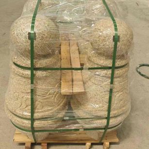 南通 黄金麻异形定制雕花——棒棒糖挡车柱