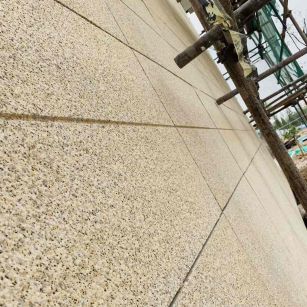 南通 黄金麻花岗岩荔枝面外墙干挂石材效果示例