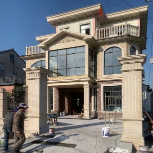 南通 黄金麻花岗岩荔枝面别墅外墙干挂私家专属