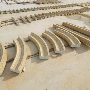 南通 黄金麻花岗岩别墅线条