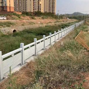 南通 白麻河道栏杆效果展示图