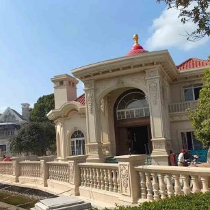 南通 黄金麻花岗岩欧式别墅