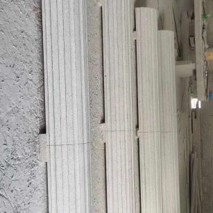 南通 花岗岩厂家带你看白麻花岗岩门楼大柱柱皮