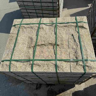 南通 黄金麻花岗岩石材自然面蘑菇石成品