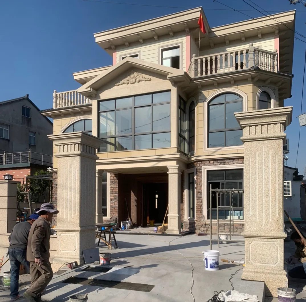 南通 黄金麻花岗岩荔枝面别墅外墙干挂私家专属