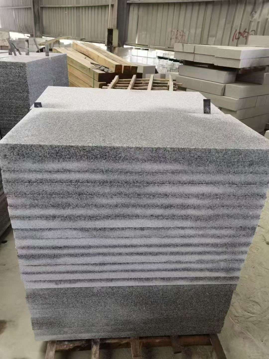 南通 芝麻白5公分火烧地铺成品，900*400，规格可定制