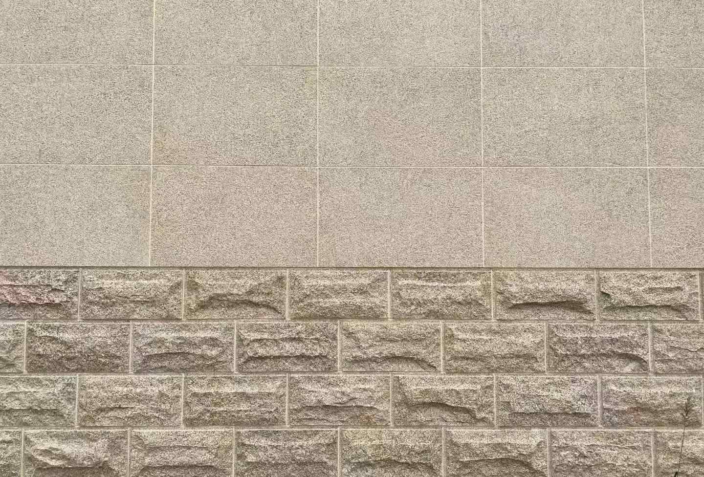 南通 黄金麻自然面蘑菇石配荔枝面干挂