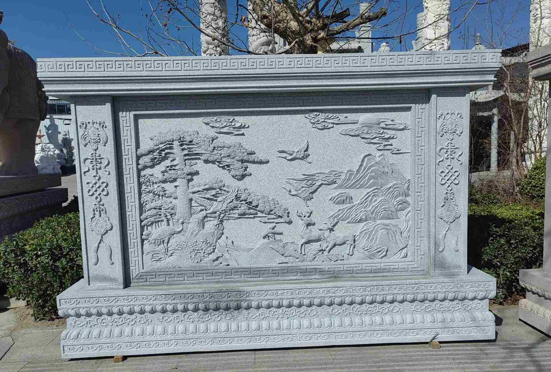 南通 芝麻白大型照壁，屏风，影壁