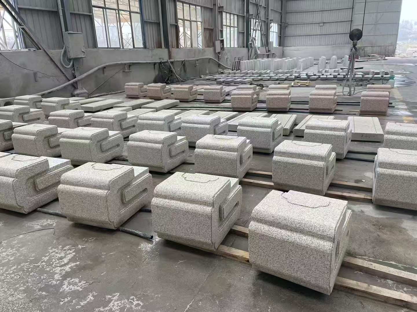 南通 白麻花岗岩异形加工-石凳，坐凳