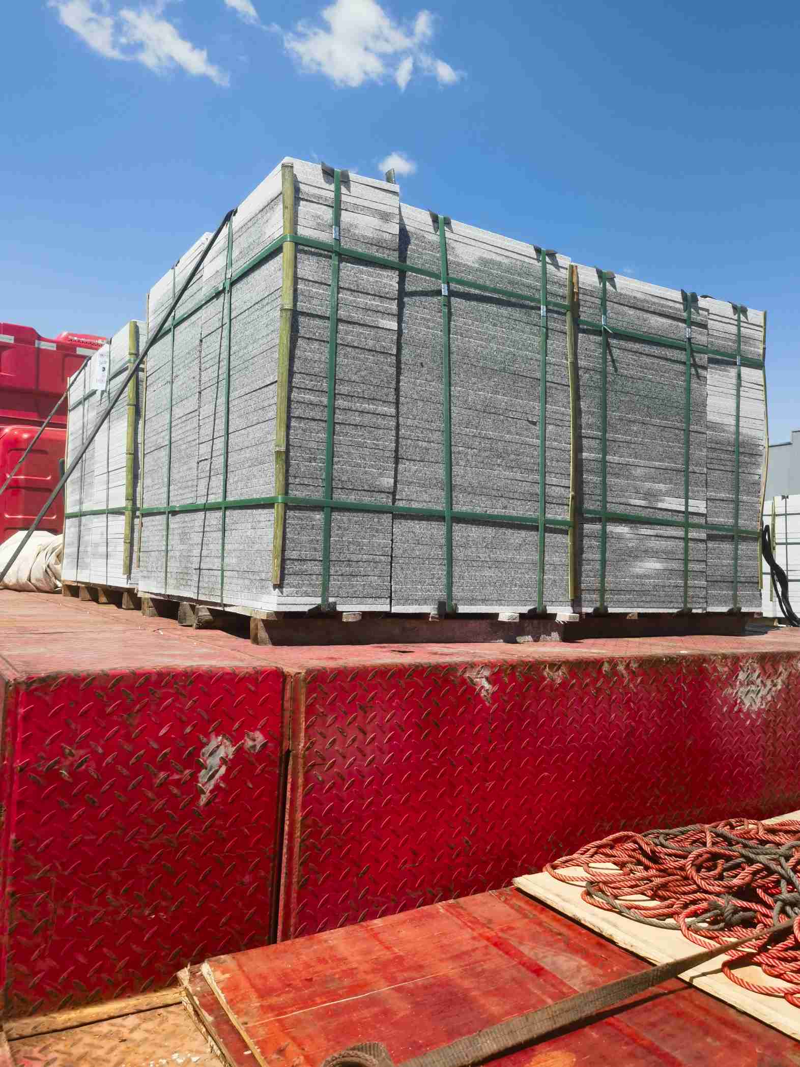 南通 芝麻白火烧规格板地铺石300*600/600*600