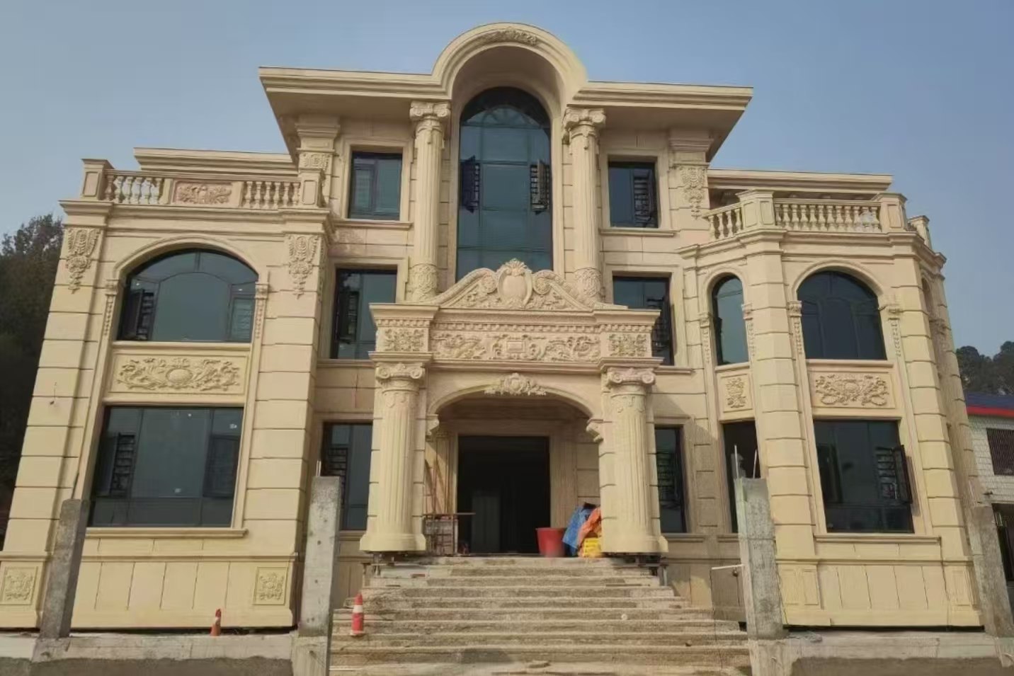 南通 黄金麻花岗岩别墅外墙干挂