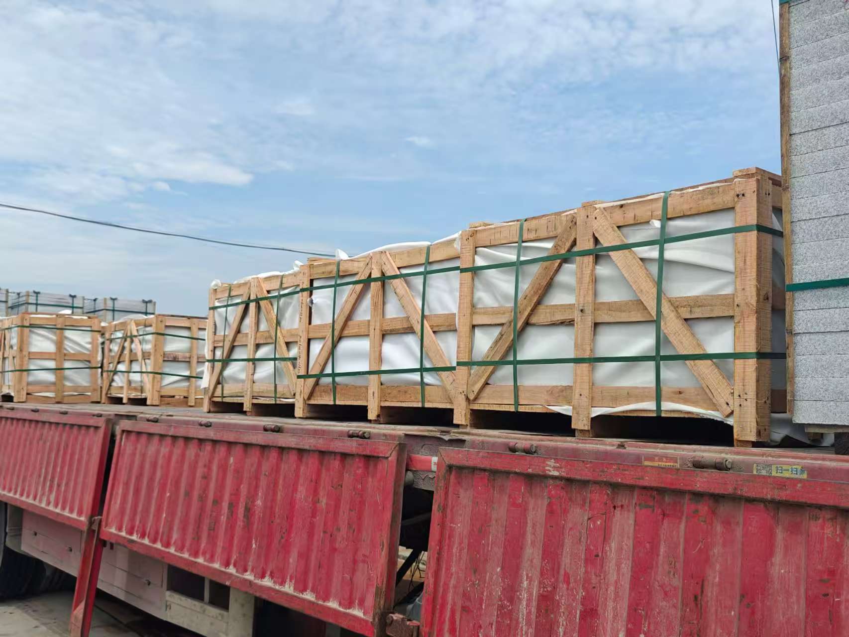 南通 芝麻白花岗岩地铺石出口专车-泰国游